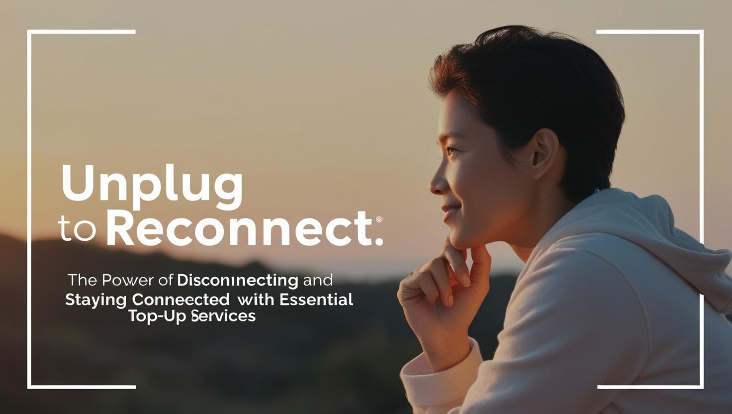 Unplug to Reconnect: The Power of Disconnecting and Staying Connected with Essential Top-Up Services - Topup Nation