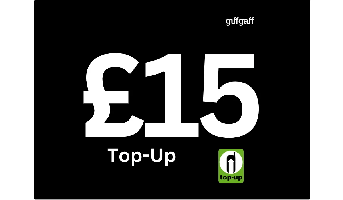 GiffGaff Top Up - £15