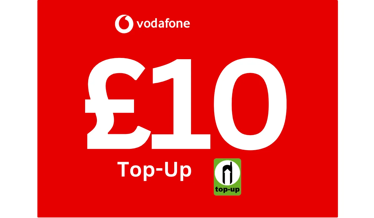 Vodafone UK Pay As You Go Top - Up £10