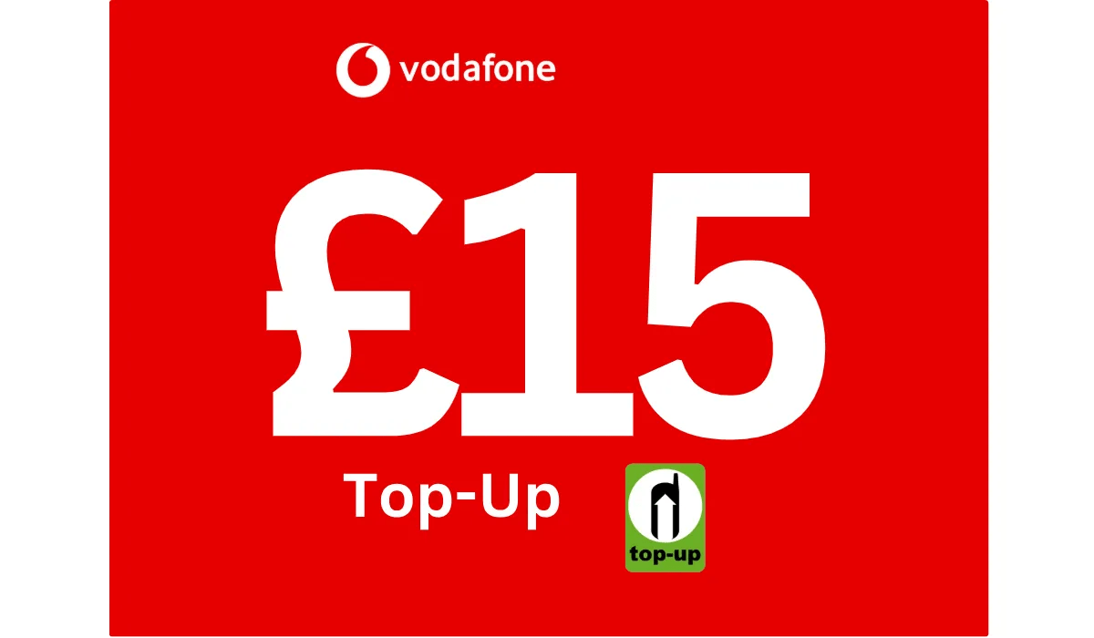 Vodafone UK Pay As You Go Top - Up £15