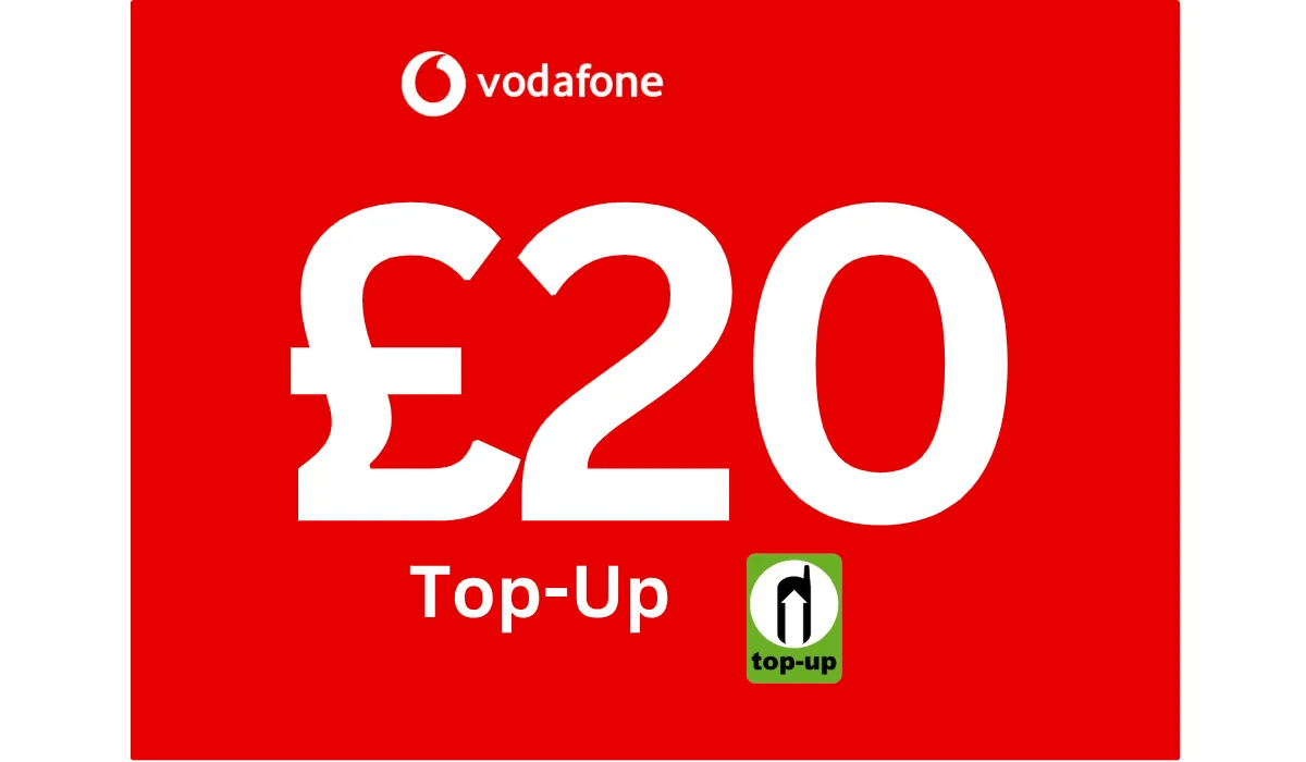 Vodafone UK Pay As You Go Top - Up £20