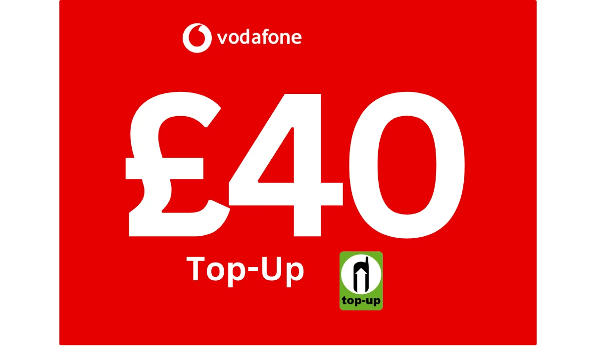 Vodafone UK Pay As You Go Top - Up £40