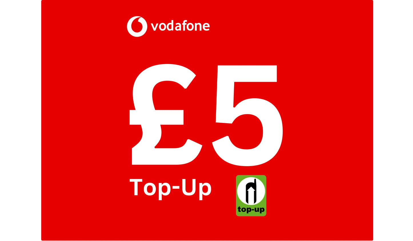 Vodafone UK Pay As You Go Top - Up £5