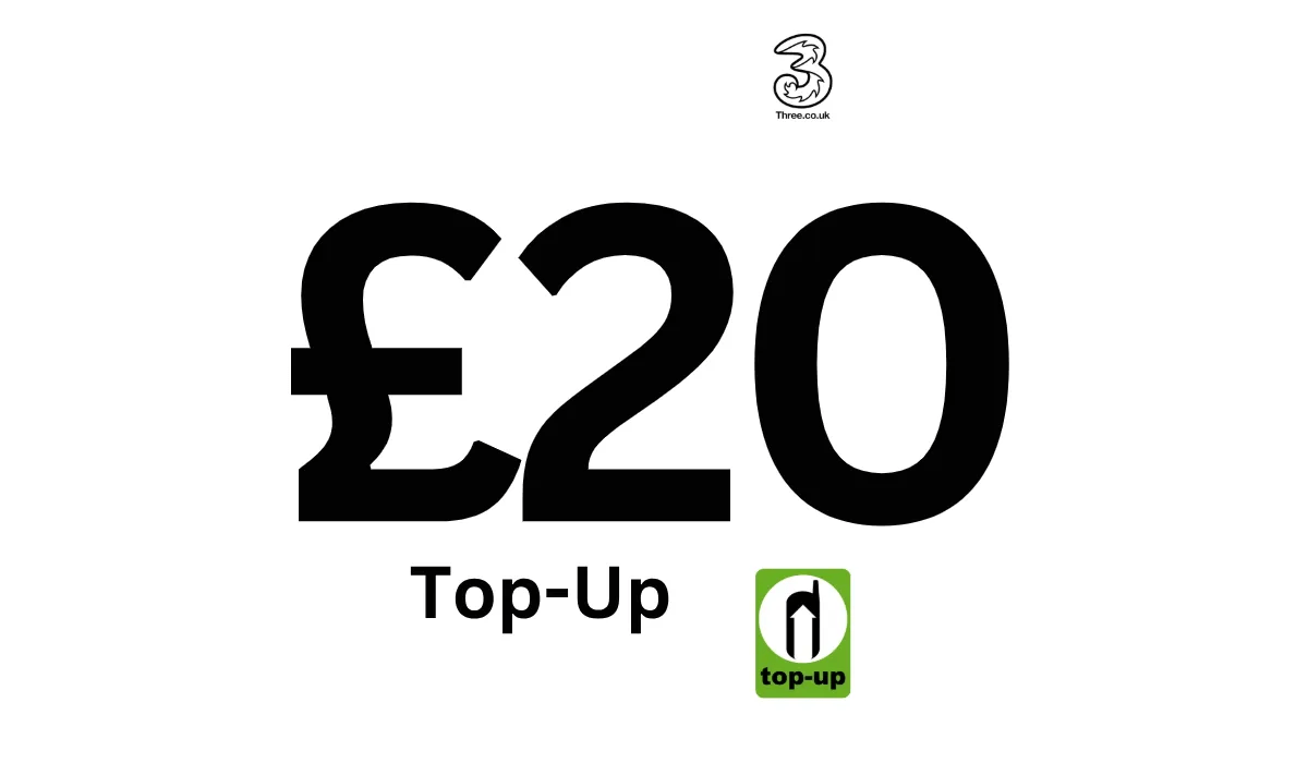 Three Pay As You Go Top Up - Topup Nation